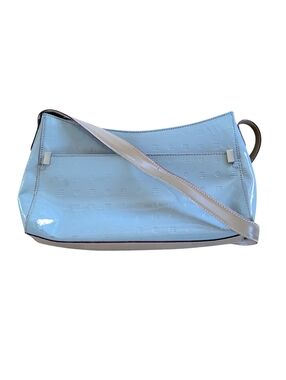 Arcadia Patent Leather Purse Womens Light Jade Green Shoulder Bag Italy